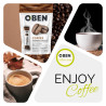 Cafe OBEN. Cafe quema grasas. 30 Sobres individuales Sin azucar añadido.
