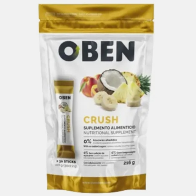 OBEN Crush Tropical .Potente Quema Grasas. Delicioso sabor a fruta . 30 sobres individuales. Sin Azucar añadido.
