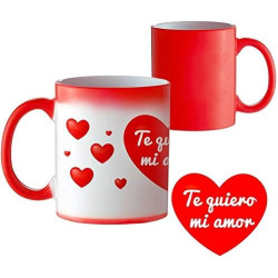 Taza Termosensible y Mágica Que Cambia de Color, Taza Original para Desayuno, Regalo para Parejas