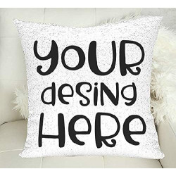 Cojin de Lentejuelas Reversible tamaño 40x40 Personalizado a tu Gusto Original