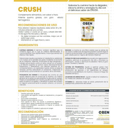 OBEN Crush Tropical .Potente Quema Grasas. Delicioso sabor a fruta . 30 sobres individuales. Sin Azucar añadido.