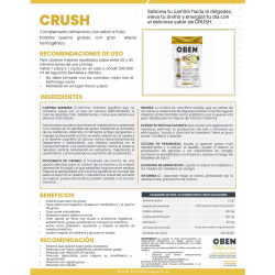 OBEN Crush Tropical .Potente Quema Grasas. Delicioso sabor a fruta . 6  sobres individuales. Sin Azucar añadido.