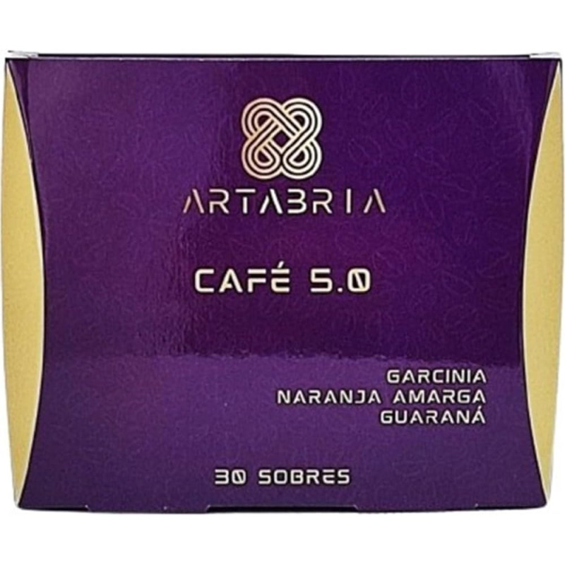 Artabria Café 5.0 . Eliminador de Antojos . Quema Grasas |. Acelerador | 30 Sobres INDIVIDUALES