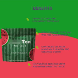 Te Detox sabor sandia . Total Life Herbal de Regala Vida Sana 25 sobres individuales .