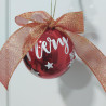 Bola de Navidad. Personalizada con Nombre color Rojo