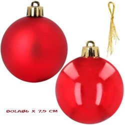Bola de Navidad. Personalizada con Nombre color Rojo