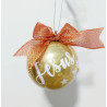 Bola de Navidad. Personalizada con Nombre color Dorado