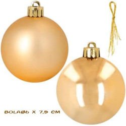 Bola de Navidad. Personalizada con Nombre color Dorado