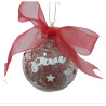 Bola de Navidad. Personalizada con Nombre Bola Transparente