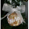 Bola de Navidad. Personalizada con Nombre Bola Transparente