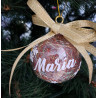 Bola de Navidad. Personalizada con Nombre Bola Transparente