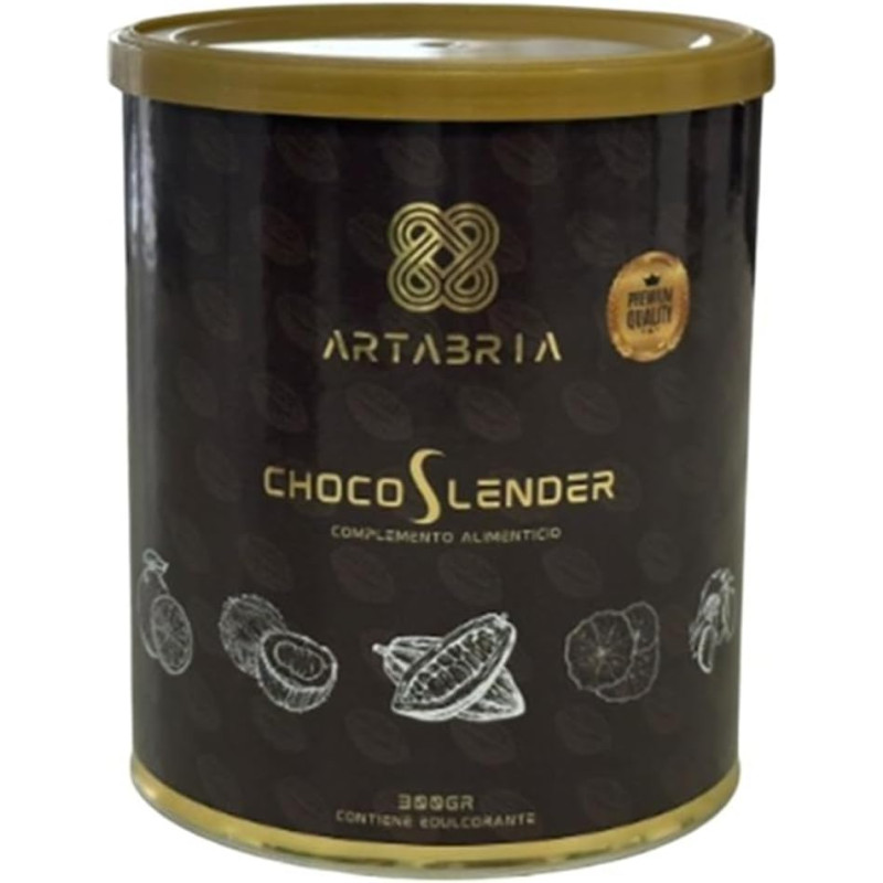 ChocoSlender, Complemento con Cacao, Naranja Amarga, Coco y Centella Asiática, 300gr