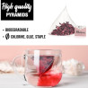Té de Flor de Jamaica (Hibiscus) 100% Natural 30 Pirámides (Bolsitas) x 1.7g | 51g |