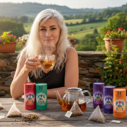 Té Chakra Raíz Premium – Infusión Natural de Canela, Jengibre y Clavo – 15 Pirámides – Energía, Estabilidad y Conexión a Tierra