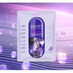 Máscara de colágeno real,...