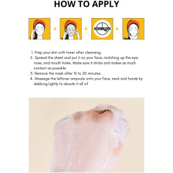 Máscara de colágeno real, máscara de hoja coreana 1 unidad