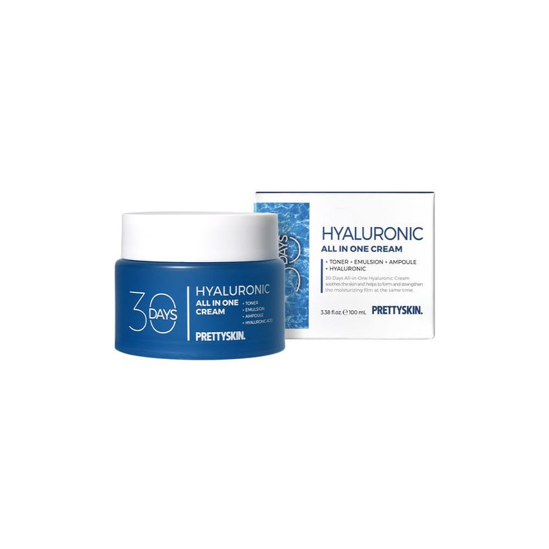 PRETTYSKIN - 30 Days All In One Hyaluronic Cream - 100ml