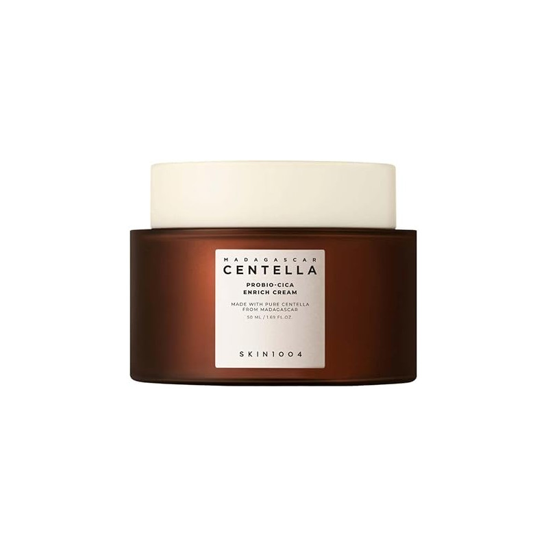 SKIN1004 Madagascar Centella Probio-Cica Enrich Cream - Crema facial reparadora, 50 ml